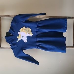 Girls hooded unicorn dress